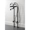 Kingston Brass CCK226K5 Freestanding Clawfoot Tub Faucet Package with Supply Line, Oil Rubbed Bronze CCK226K5 - alternate 2